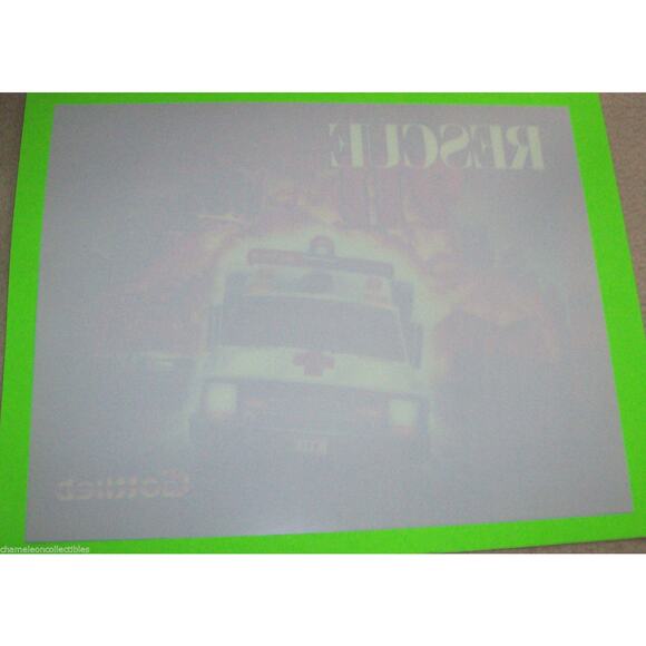 Rescue 911 Pinball Machine Translite Original 1994 NOS Game Art Sheet - Picture 7 of 7